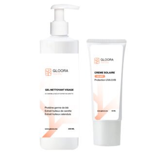 Gel nettoyant + Crème solaire